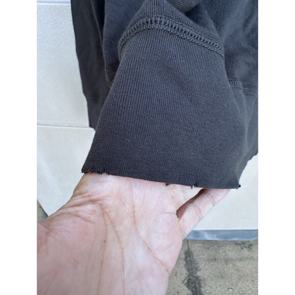 Unsubscribed faded blackFleece Sweatshirt Long Sleeve Crewneck Top Pullover NWT - Picture 10 of 11